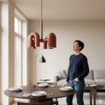 Modern Arch Design Chandelier – 360° Lighting - Image 3