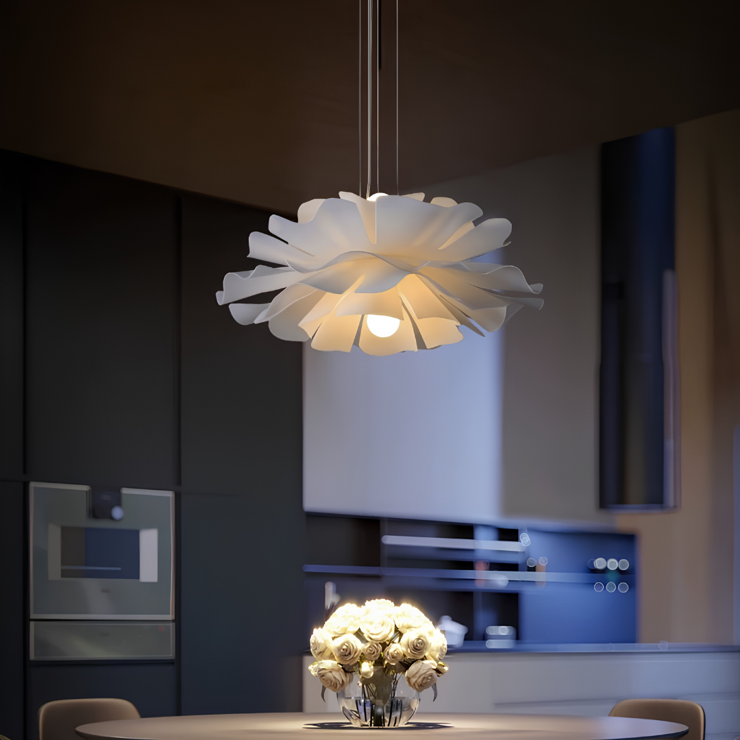 تصميم بدون عنوان Modern Flower-Shaped Pendant Light - Image 2