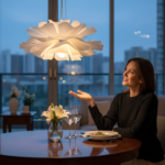 Modern Flower-Shaped Pendant Light - Image 3