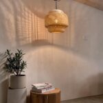 Handwoven Rattan Pendant Ceiling Lamp - Image 3