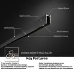 External Magnetic Track Rail – 3M - Image 2